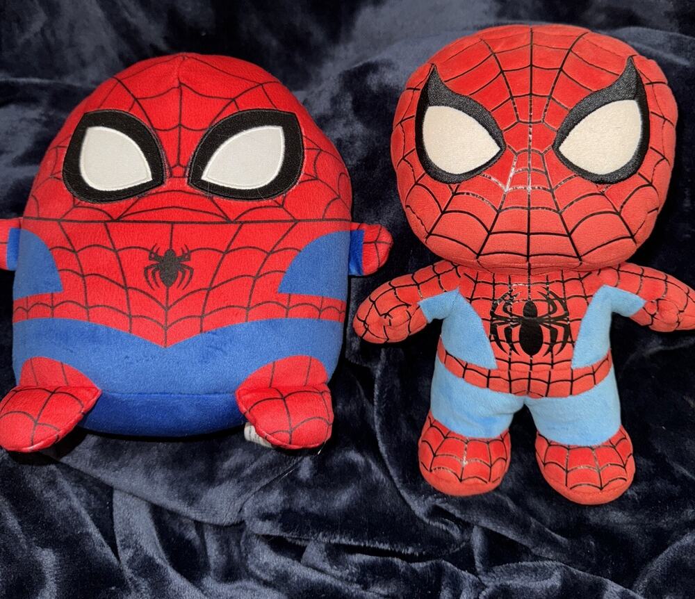 Spiderman Squishmallows Marvel Spidey Amazing Friends Plush Lot Of 2